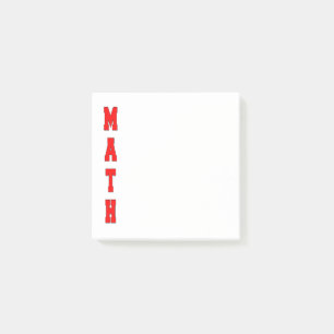 Math Post-it Klebezettel