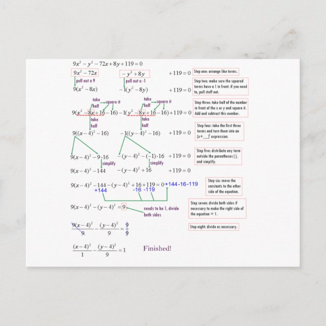 Math Postkarte (Vorderseite)