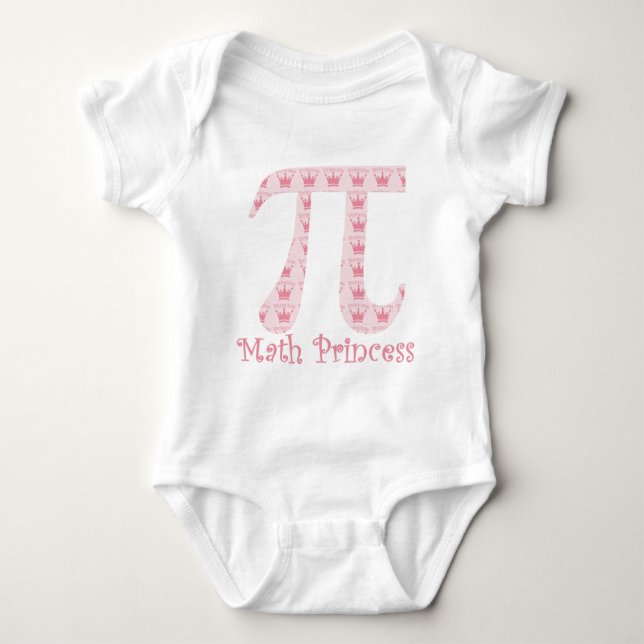 Math Princess Pi Baby Strampler (Vorderseite)