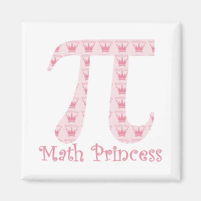 Math Princess Pi Magnet (Vorne)