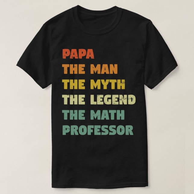 Math Professor Funny T-Shirt (Design vorne)