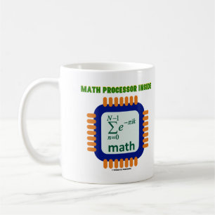 Math Prozessor Inside Semiconductor Chip Gleichung Kaffeetasse