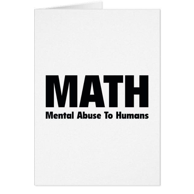 MATH Psychischer Missbrauch beim Menschen (Vorne)