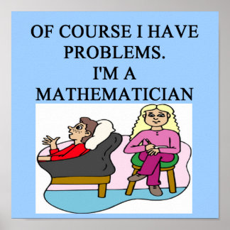 MATH-Psychologie-Witz Poster