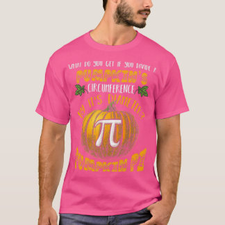 Math Pun Pumpkin Pi Funny Halloween Kostüm T-Shirt