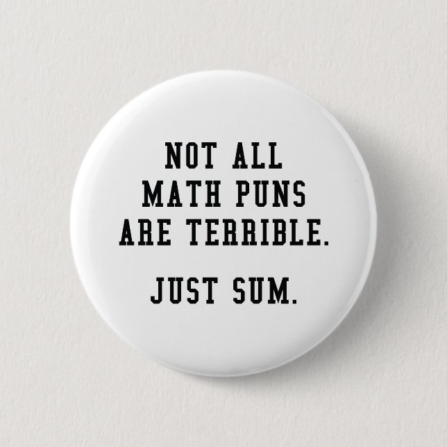 Math Puns Button (Vorderseite)