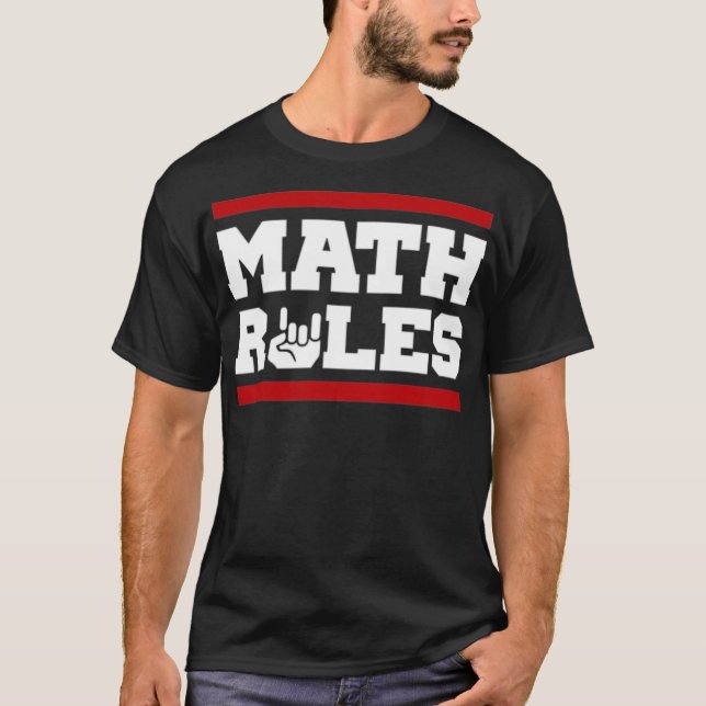 Math Regeln lustige Wetten T-Shirt (Vorderseite)