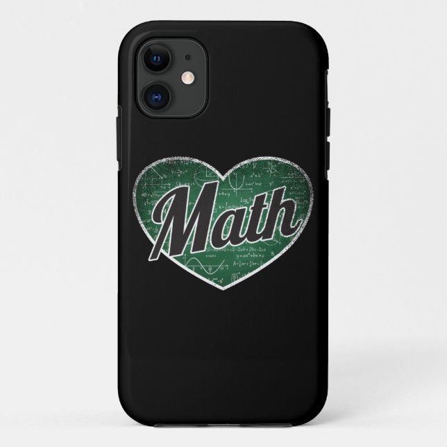 Math Retro Heart Blackboard Liebe Case-Mate iPhone Hülle (Rückseite)