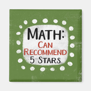 Math Review 5 Stars Kühlschrank Magnet