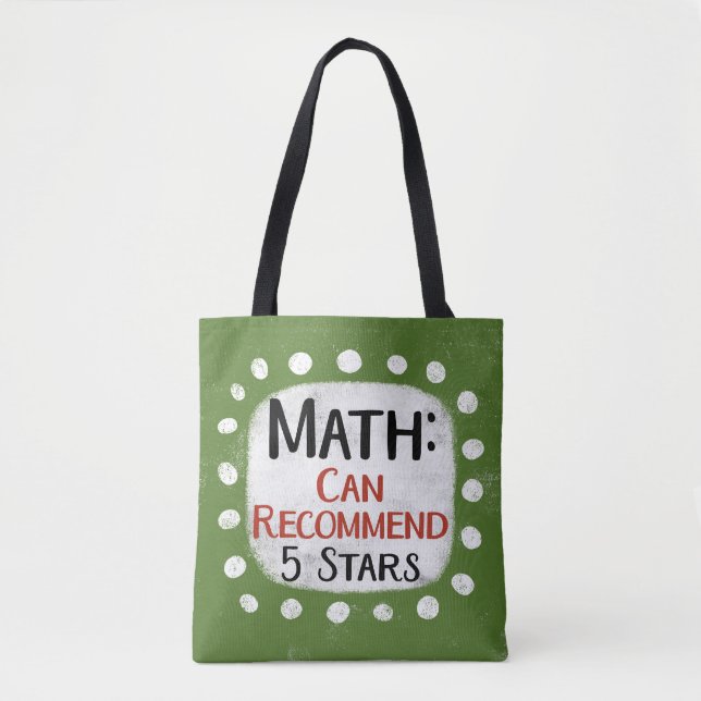 Math Review 5 Stars Tote Bag (Vorderseite)