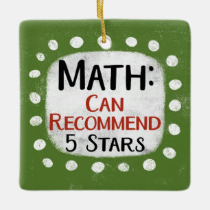 Math Review 5 Sterne Ornament