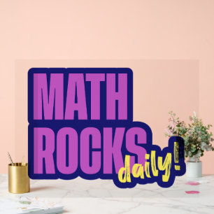 Math Rocks Daily Acrylschild