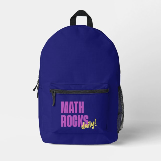 Math Rocks Daily Bedruckter Rucksack (Vorderseite)