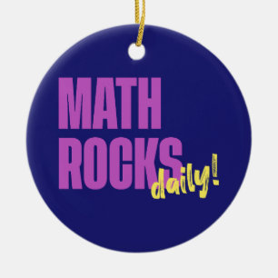 Math Rocks Daily Keramik Ornament