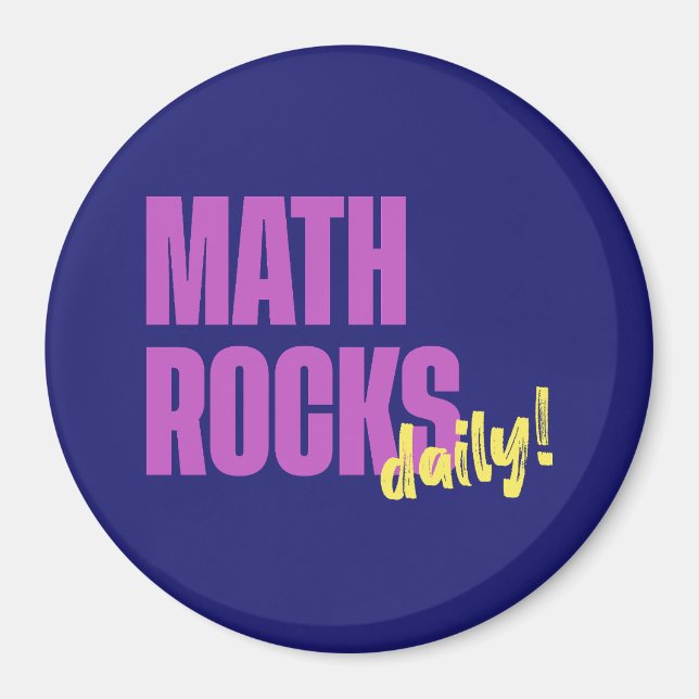 Math Rocks Daily Magnet (Vorne)