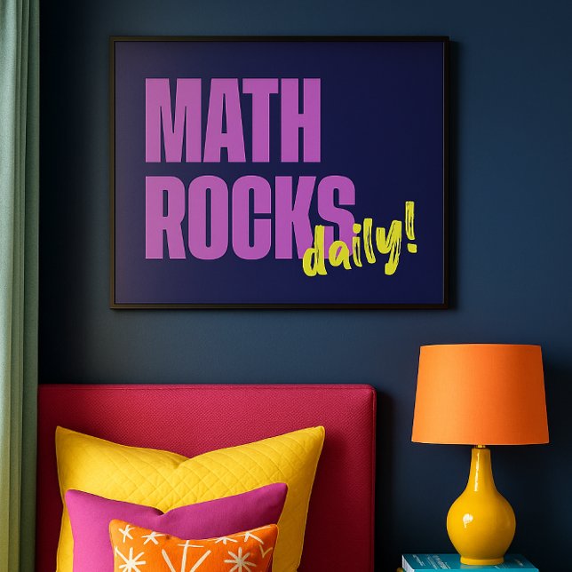 Math Rocks Daily Poster (Von Creator hochgeladen)