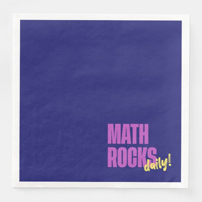 Math Rocks Daily Serviette (Vorderseite)