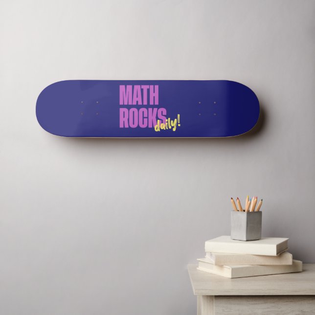 Math Rocks Daily Skateboard (Wandkunst (Horz))