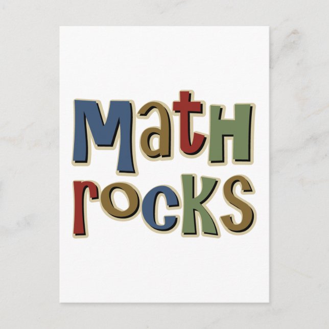 Math Rocks Postkarte (Vorderseite)