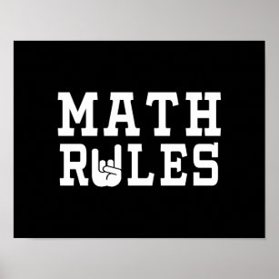 Math Rules Poster