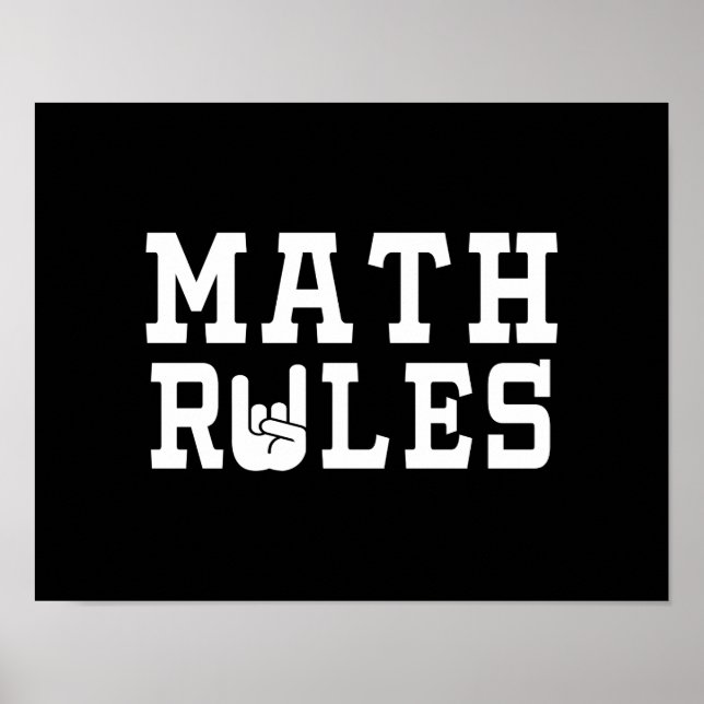 Math Rules Poster (Vorne)