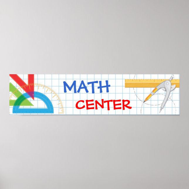 Math School Banner Poster (Vorne)