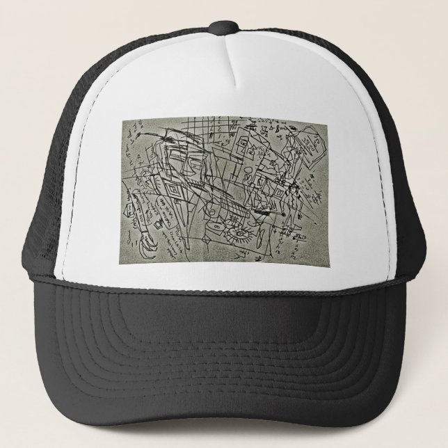 MATH SCRIBBLE TRUCKERKAPPE (Vorderseite)