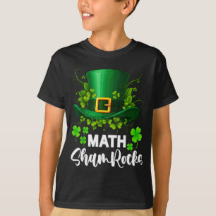 Math Shamrocks St. Patricks Day Schule T-Shirt
