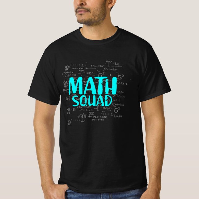 Math Shirt Math Squad Geschenke (Vorderseite)