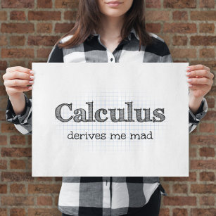 Math Spaß - Calculus leitet mich Mad ab Poster