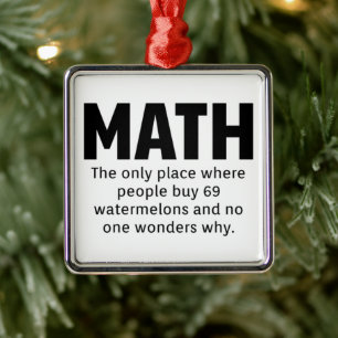 Math Spaß Ornament Aus Metall