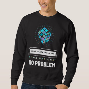 Math Speed Cubing Puzzle Cubing Cuber Kombinatione Sweatshirt