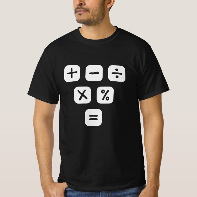 Math Symbols mathematical Signs Maths T-Shirt (Vorderseite)