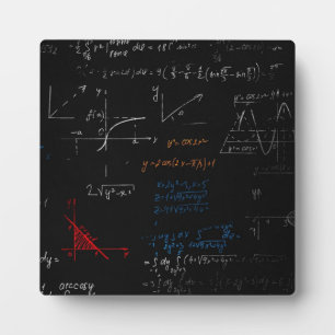 Math Tabletop Plaque Fotoplatte