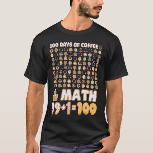 Math Teacher 100. Tag der Schulgleichungen Kaffee T-Shirt