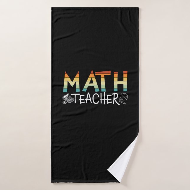 Math Teacher Badehandtuch (Badehandtuch)