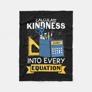 Math Teacher berechnet Kindness Fleecedecke