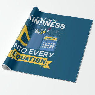 Math Teacher berechnet Kindness Geschenkpapier