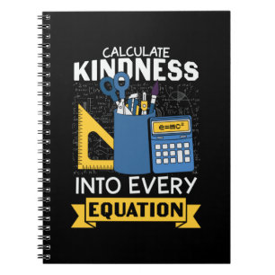 Math Teacher berechnet Kindness Notizblock