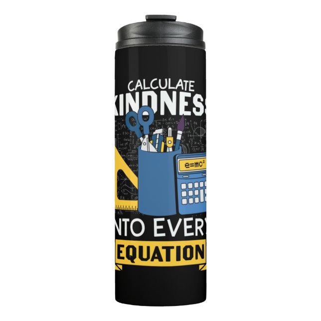 Math Teacher berechnet Kindness Thermosbecher (Vorderseite)