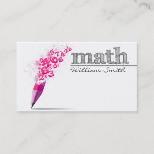 Math Teacher Business card Visitenkarte