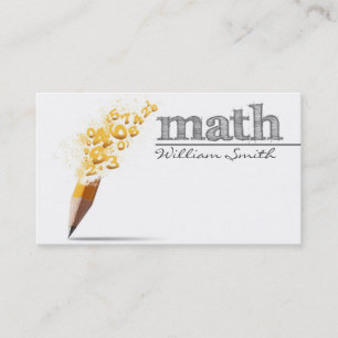 Math Teacher Business card Visitenkarte
