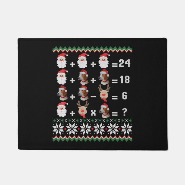 Math Teacher Christmas HARRIER Fußmatte (Vorderseite)