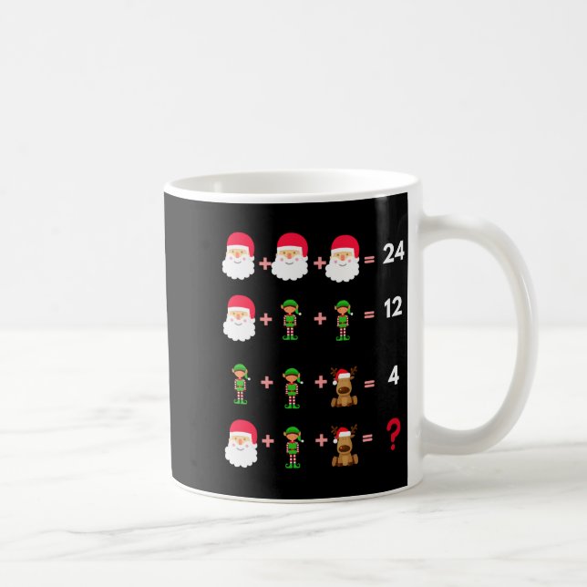 Math Teacher Christmas Shirt Quiz  Kaffeetasse (Rechts)