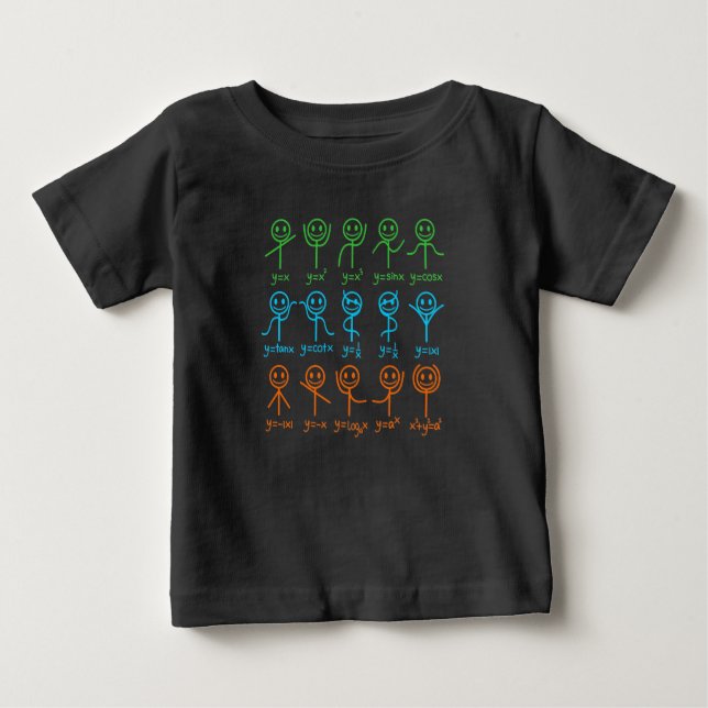 Math Teacher Dance Equation Mathematic Maths Baby T-shirt (Vorderseite)