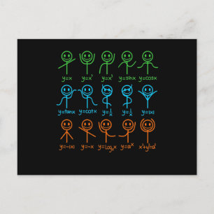 Math Teacher Dance Gleichung Mathematischer Mathem Einladungspostkarte