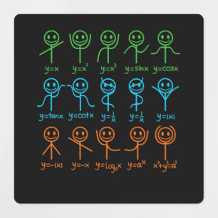 Math Teacher Dance Gleichung Mathematischer Mathem Etiketten