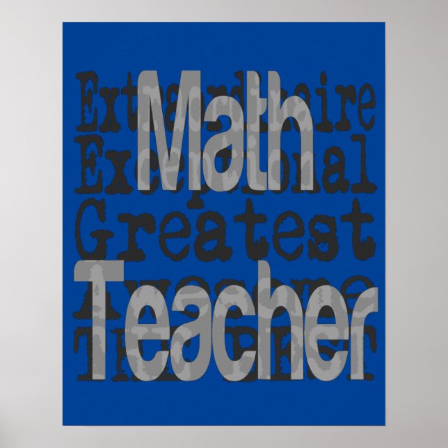 Math Teacher Extraordinaire Poster (Vorne)