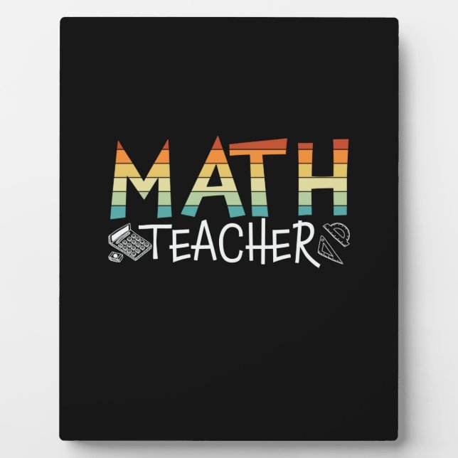 Math Teacher Fotoplatte (Vorderseite)
