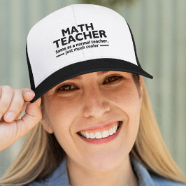 Math Teacher Funny Math Truckerkappe